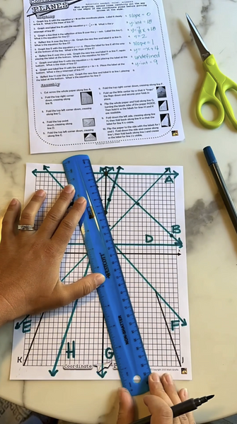 Coordinate PLANES: Paper Airplanes from Linear Equations