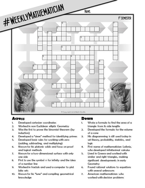 Weekly Mathematician Classroom Kit