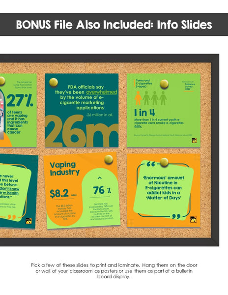 Dangers of Vaping Doodle Notes for Teens | E-cigs by the Numbers