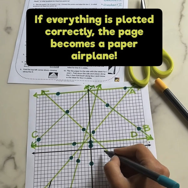 Coordinate PLANES: Paper Airplanes from Plotting Points