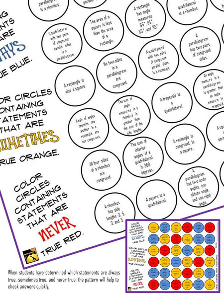 Critical thinking activity game geometry