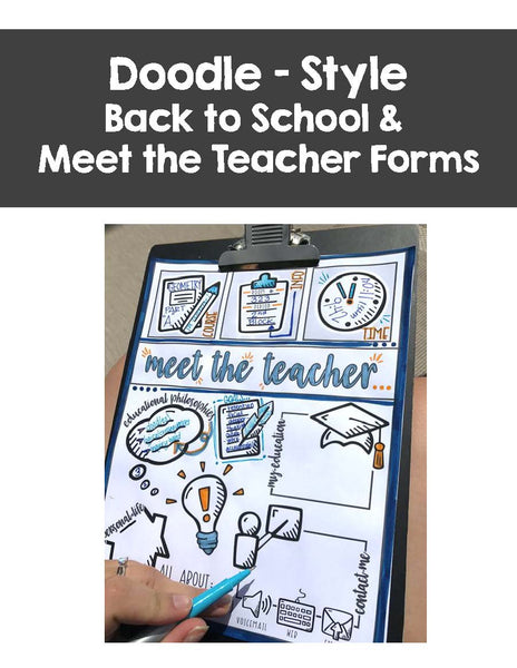 back to school doodle notes