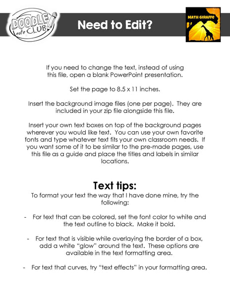 back to school doodle notes