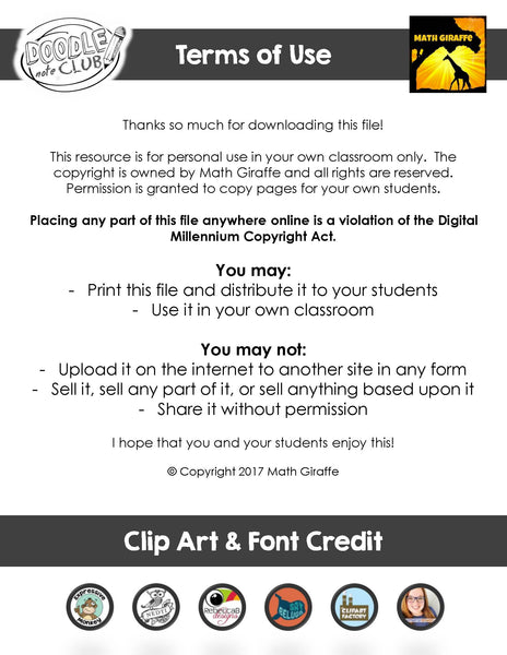 back to school doodle notes