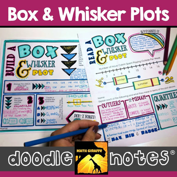 box and whisker plots doodle notes