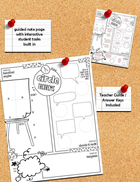 Circle Theorems Doodle Notes