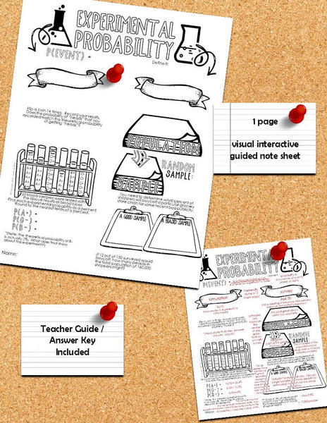 Experimental Probability Doodle Notes