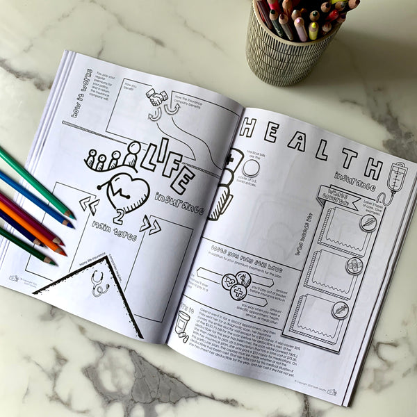 Financial Literacy Doodle Note Book for Teens