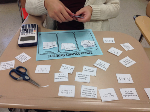 Systems of Linear Equations Sorting Activity