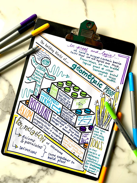 artistic doodle note templates geometry