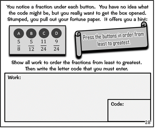 Fractions: "Choose Your Own Journey" Book