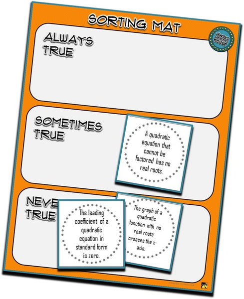 Critical thinking activity game algebra