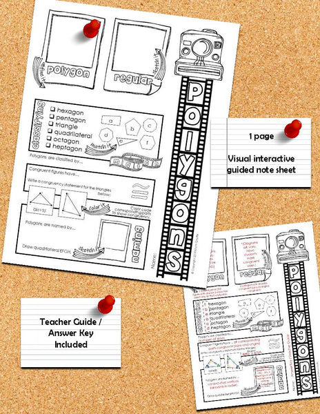 Polygons Doodle Notes