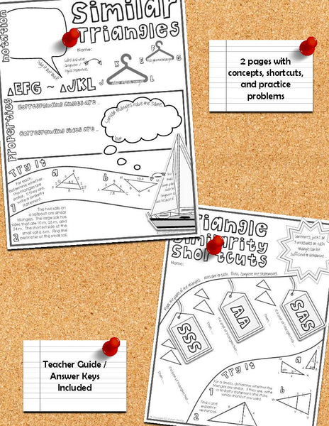 Similar Triangles Doodle Notes