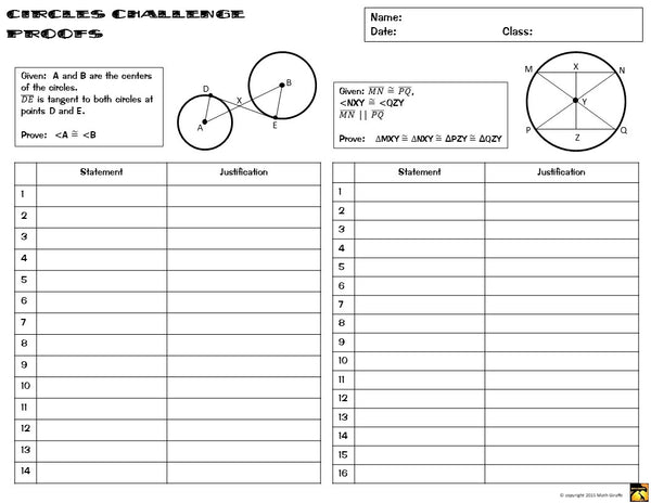 Geometry Proofs Practice Pack proofs