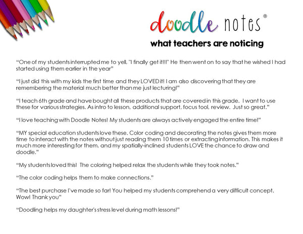 Financial Literacy Doodle Note Book for Teens