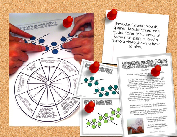 Special Angle Pairs: "Twisted Fingers" Game