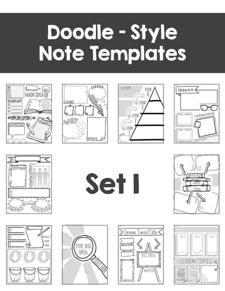 Doodle Note Templates Starter Pack