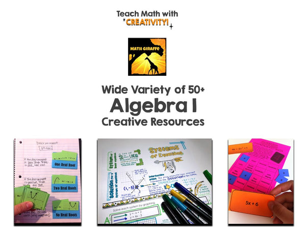 Algebra 1 Super Bundle creative math