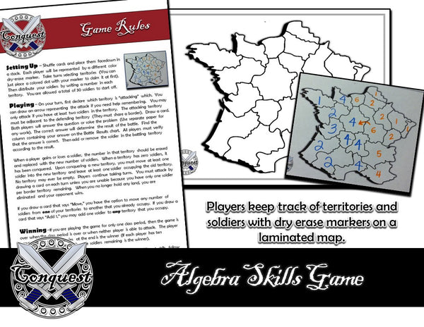 Math Conquest: An Ongoing Algebra Game