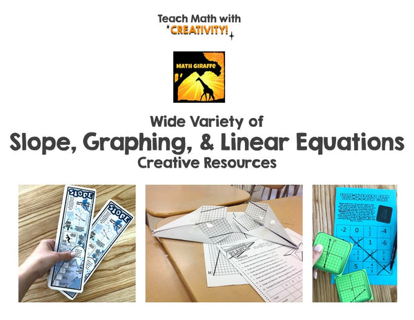 Linear Equations Bundle: Slope & Graphing | Activities, Games, Notes, & Puzzles
