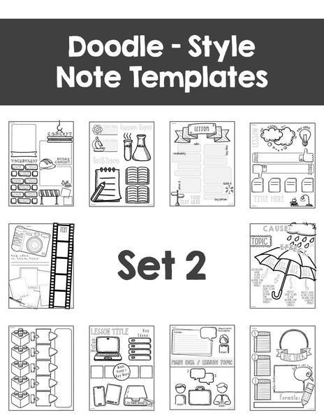 Doodle Note Templates Starter Pack