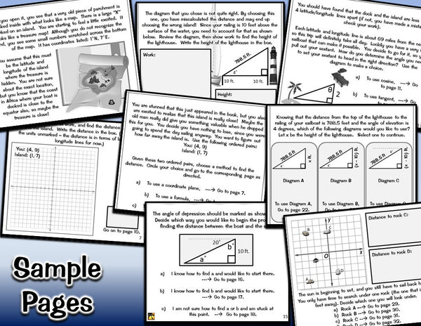 Right Triangles and Trigonometry: "Choose Your Own Journey" Book