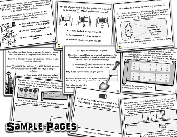 Fractions: "Choose Your Own Journey" Book
