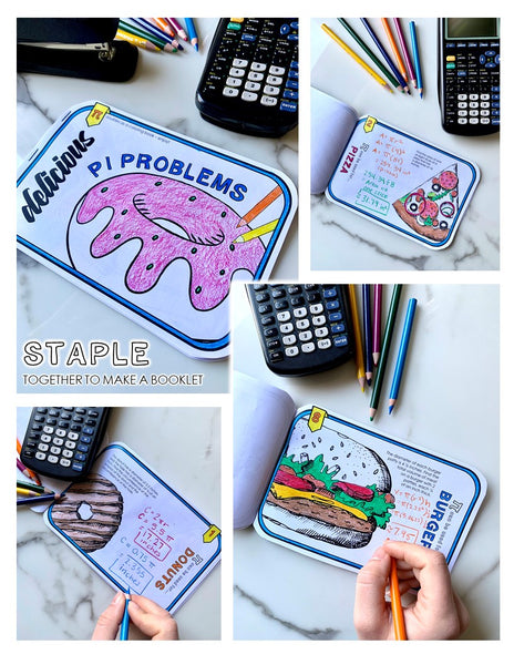 Delicious Pi Problems Booklet Stations Math Giraffe