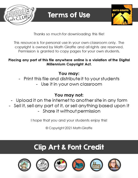STEM Doodle Note Templates