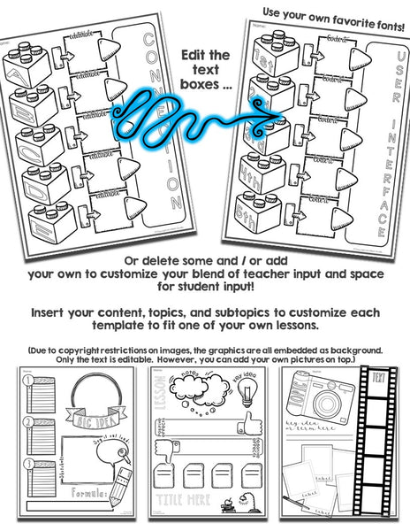 Doodle Note Templates Starter Pack