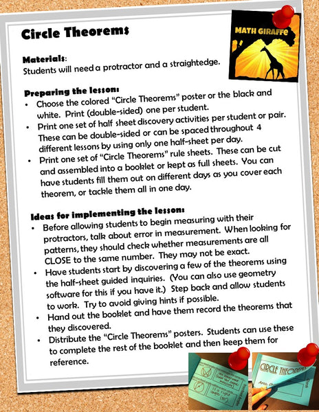 Geometry Discovery Activities circle theorems