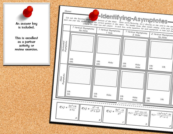 Identifying Asymptotes Activity
