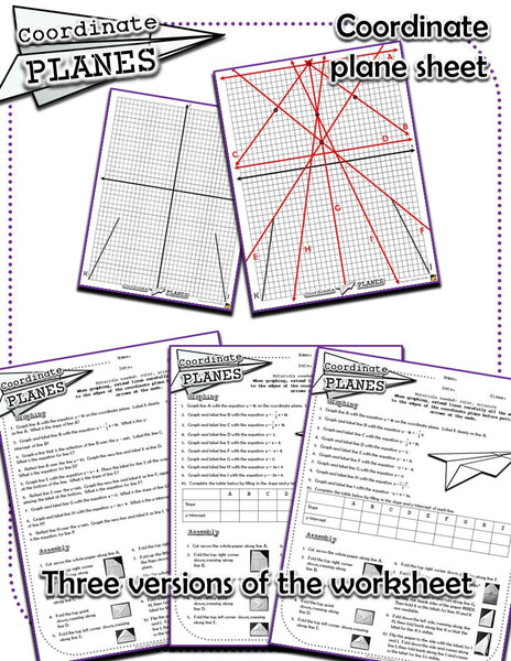 Coordinate PLANES: Paper Airplanes from Linear Equations