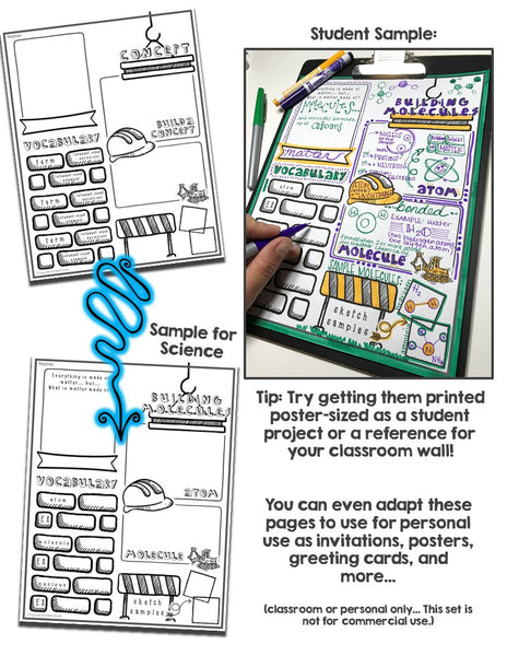 Doodle Note Templates Starter Pack
