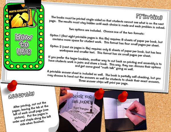 Right Triangles and Trigonometry: "Choose Your Own Journey" Book