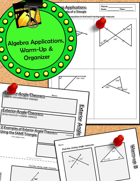 Geometry Discovery Activities triangle exterior angles