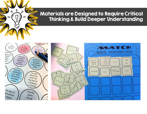 Linear Equations Bundle: Slope & Graphing | Activities, Games, Notes, & Puzzles