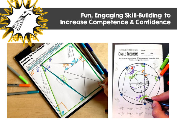angle puzzles geometry theorems challenge