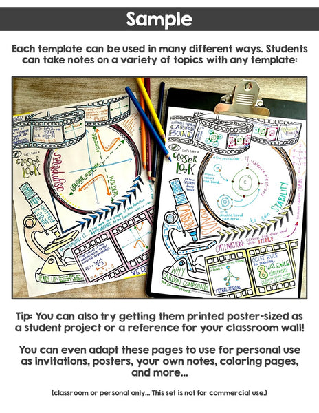 STEM Doodle Note Templates