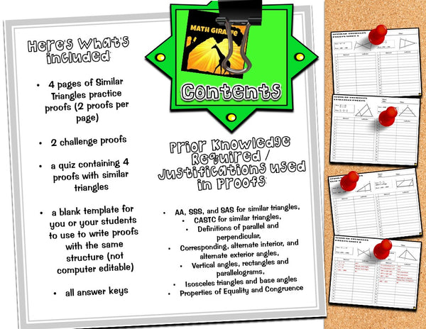 Geometry Proofs Practice Pack proofs