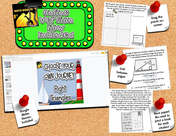 Right Triangles and Trigonometry: "Choose Your Own Journey" Book
