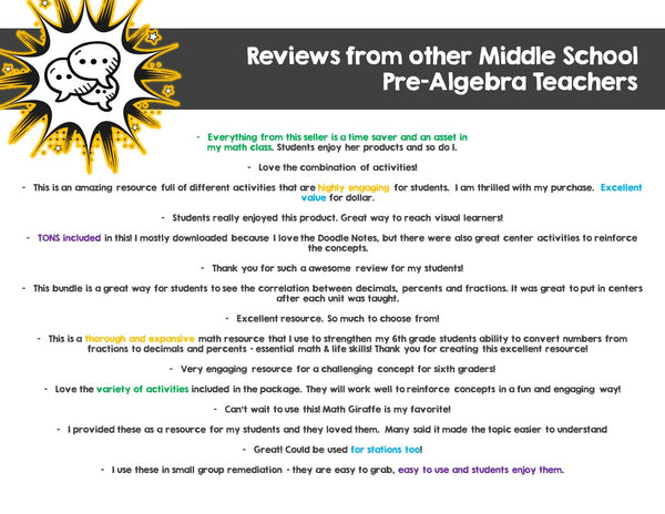 Fractions, Decimals, & Percents Activity Bundle: Games, Notes, Practice, & Puzzles