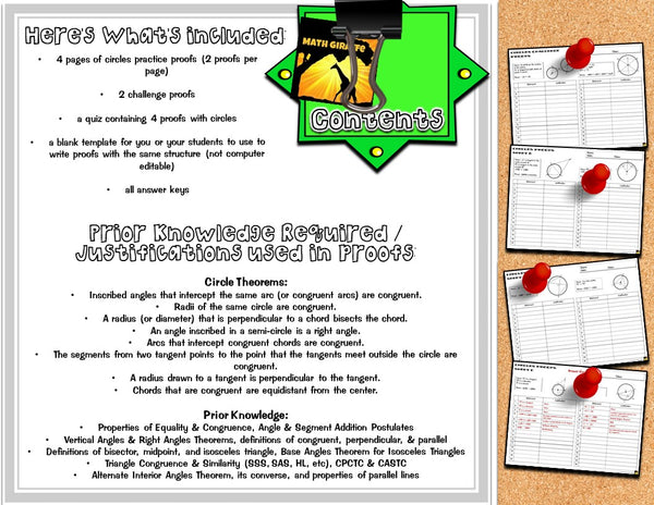 Geometry Proofs Practice Pack proofs