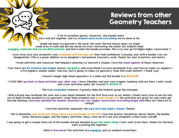 High School Geometry Super Bundle