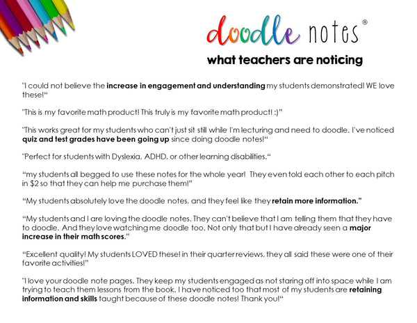 Financial Literacy Doodle Note Book for Teens