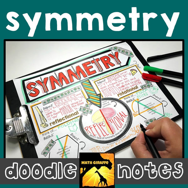 Symmetry Doodle Notes fun math activity geometry