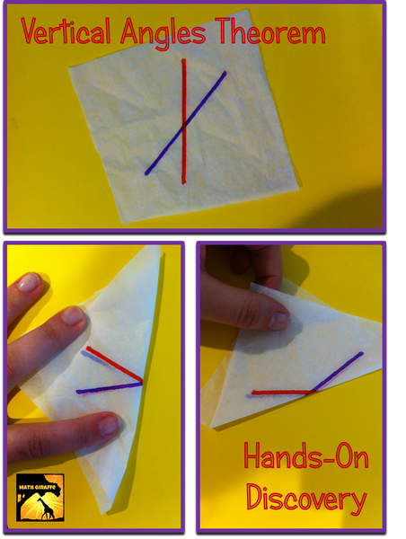 Geometry Discovery Activities triangle vertical angles