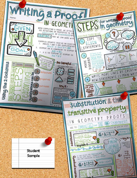 Writing a Proof - Doodle Notes