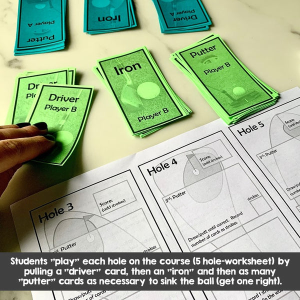 Fraction Operations Golf Game